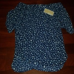 Michael Kors Off-the-Shoulder Cloud Blouse